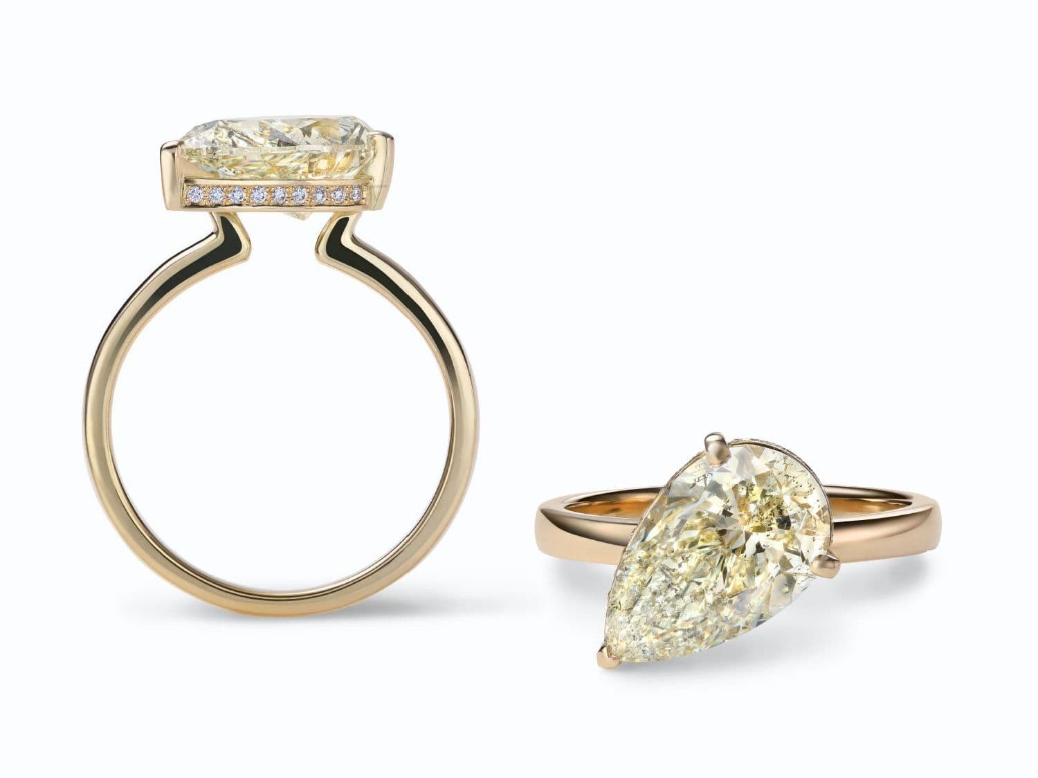 ‘GOLDEN HARVEST’ fine color yellow diamond『ゴールデンハーベスト』ペアシェープダイヤモンド